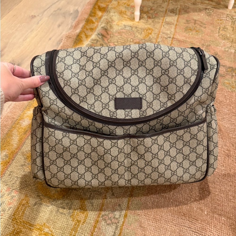 Gucci Brown Monogram Canvas Bag